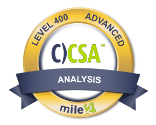 Level 300 C)CSA Badge Mile2