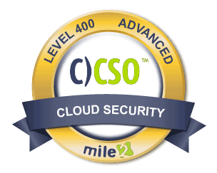 C)CSO Cloud Security Officer badge