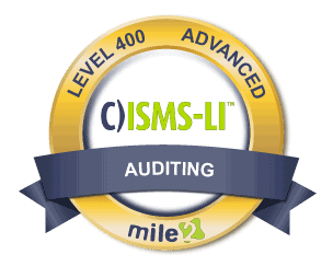 Level 400 C)ISMS-LI Badge Mile2
