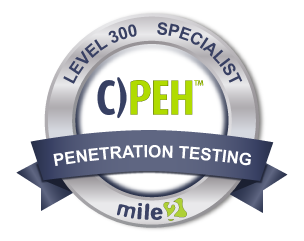 C)PEH Certified Professional Ethical Hacker Badge