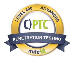 Level 400 C)PTC Badge Mile2