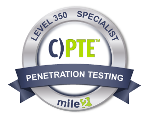 C)PTE Penetration Testing Engineer Badge
