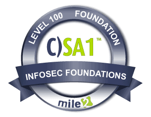 C)SA1 Certified Security Awareness 1 badge