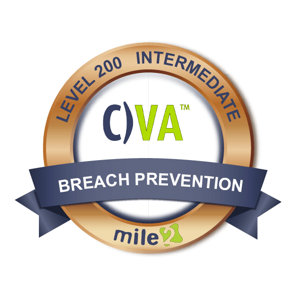 C)VA Certified Vulnerability Assessor badges